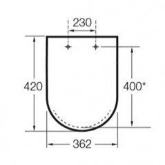 Asiento de inodoro compacto Meridian N