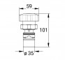 Mixing head for PRESTO 3500 black handwheel