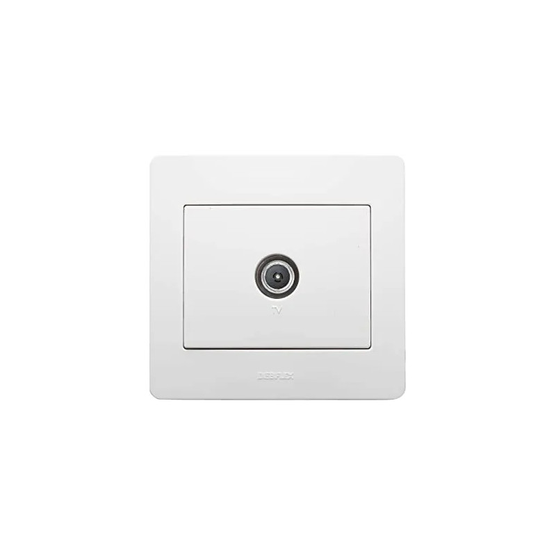 TV socket diameter 2, white