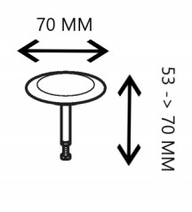 Tapón de vaciado de la bañera cromo brillante