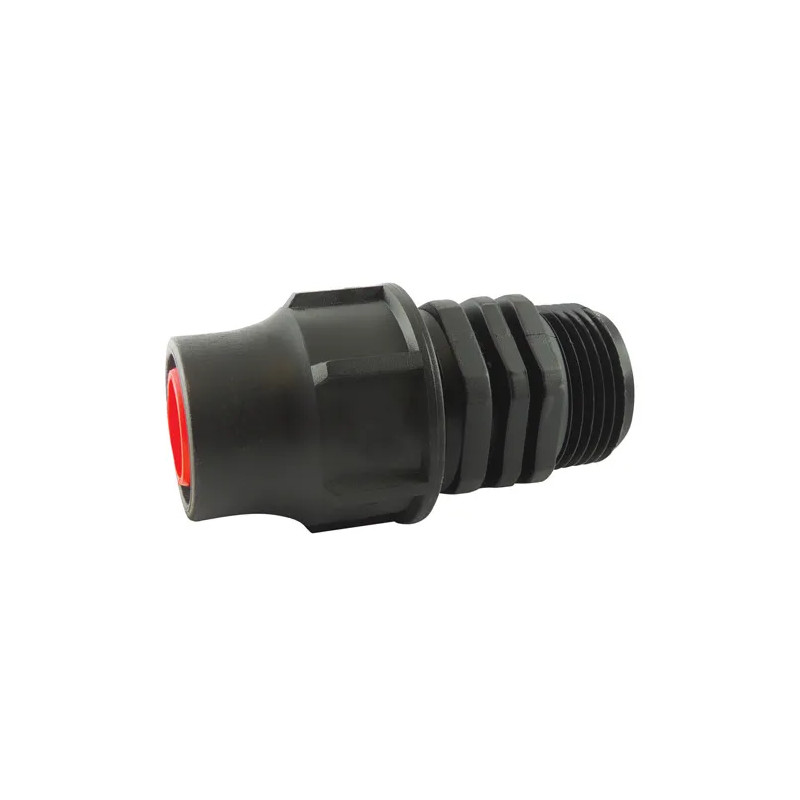 Quick adaptor, male 20x27, for 16mm drip hose