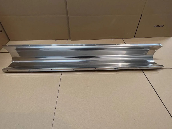 Inox-Rinne Schutz für Gasrohr, D.54, 90mm breit