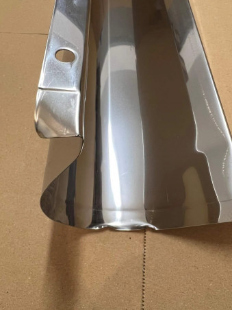 Stainless steel protection duct for gas pipe, D.54, width 90mm