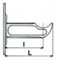 Cast iron radiator support Curtain type 140 mm epoxy white