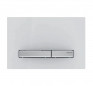 Plaque de commande Geberit Sigma50, rinçage double touche, blanche et chrome