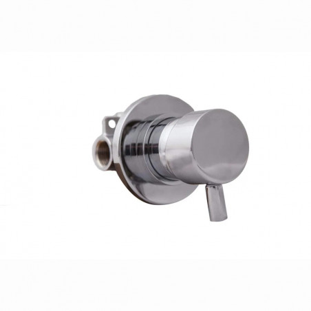 Mechanical mixing valve for shower cubicle or panel