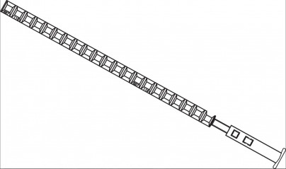 Pin and adjustment head for DF tank WIZA 2100