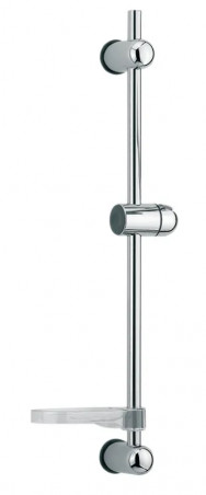 Single shower bar model 007 with soap dish