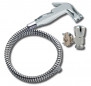 Kit trigger shower WC or shampoo basin, 1 jet, flexible hose 1.25 m, wall bracket, chrome