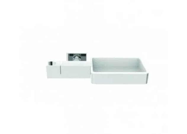 Deluxe wall bracket: Chrome, ABS