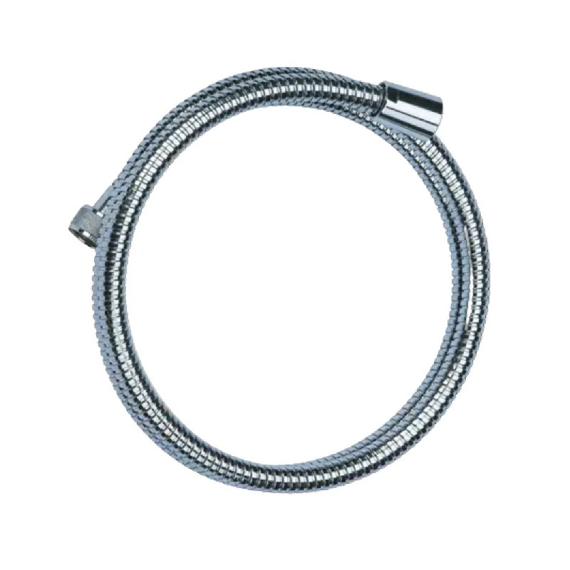 Extensible shower hose 1.50 m to 2 m, universal, high resistance, chromed brass