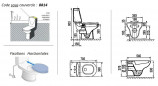 Asiento de inodoro SELLES Yoko 2, blanco