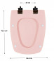 Toilet seat SELLES Cheverny, pink jaspé