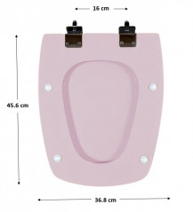 Asiento de inodoro SELLES Cheverny, parma moteado