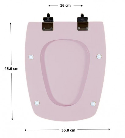 Sedile da toilette SELLES Cheverny, parma screziato