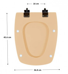 Toilet seat SELLES Cheverny, peach