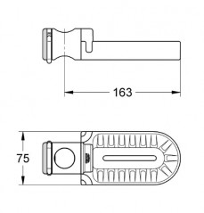 GROHE soap dish, for shower bar diameter 28 mm