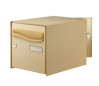 Cylindrical mailbox ptt lily, 2 faces beige 