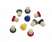 Cork wine stoppers, plastic head 10 pieces