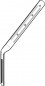 250 mm hook tail, ribbed back strap, galvanized steel