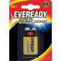 Pila alcalina rectangular 9v, 6lr61 oro, EVEREADY GC