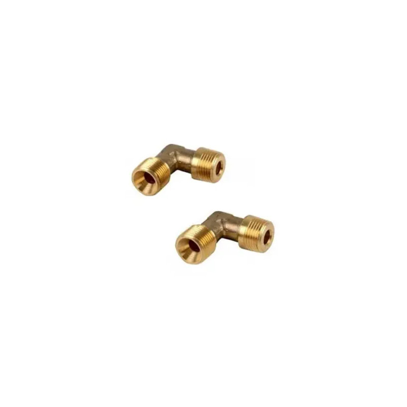 3/8 conical male fuel oil nipple, 3/8 flat, 2 pieces