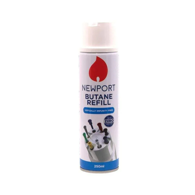 Recharge gaz briquet 250 ml, avec 8 embouts