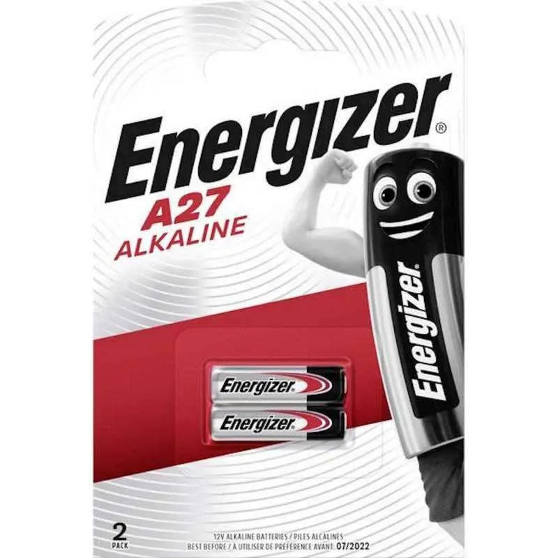 Battery A27 12V alkaline, set of two batteries.