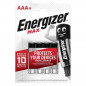 Batterien AAA LR03 1.5V Alkaline max, Packung mit 4 Batterien.