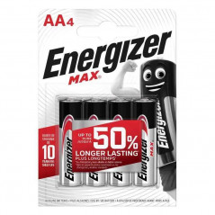 Pile AA LR6 Max, pack de 4 piles.