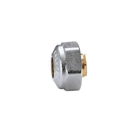 Raccord pour corps de robinet radiateur mâle et cuivre diamètre 15mm.