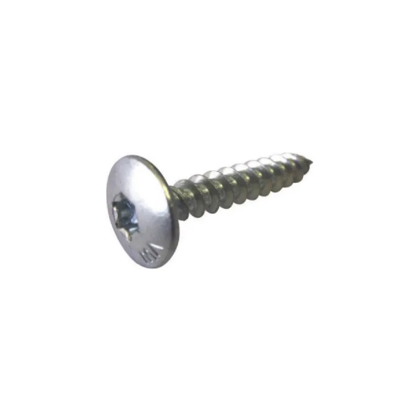 Tornillo para madera con cabeza ancha 6 x 40, acero galvanizado blanco, 20 piezas