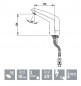 Elektronischer Waschbeckenhahn mit automatischer Erkennung VOLTA