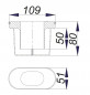 Tazza e coperchio di scarico per Wedi Fundo Riolito/Riofino