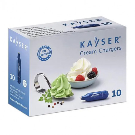 CARTOUCHE GAZ POUR CHANTILLY - 10 PIECES - BLEU - KAYSER