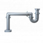 TUBE" siphon for collective sinks with floor outlet