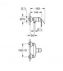 New eurosmart single lever shower mixer 