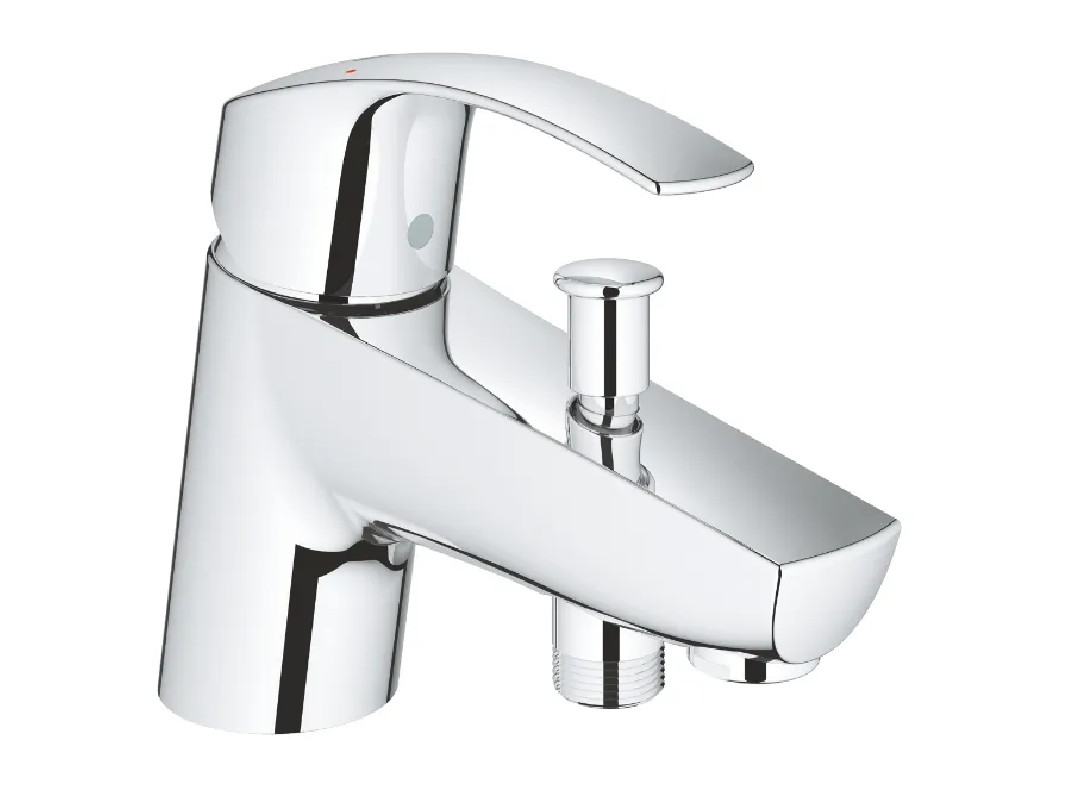 Single hole bath and shower mixer New Eurosmart