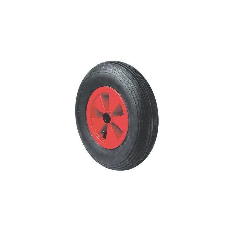 Pneumatic wheel of handling black rubber 400 mm, 200 kg