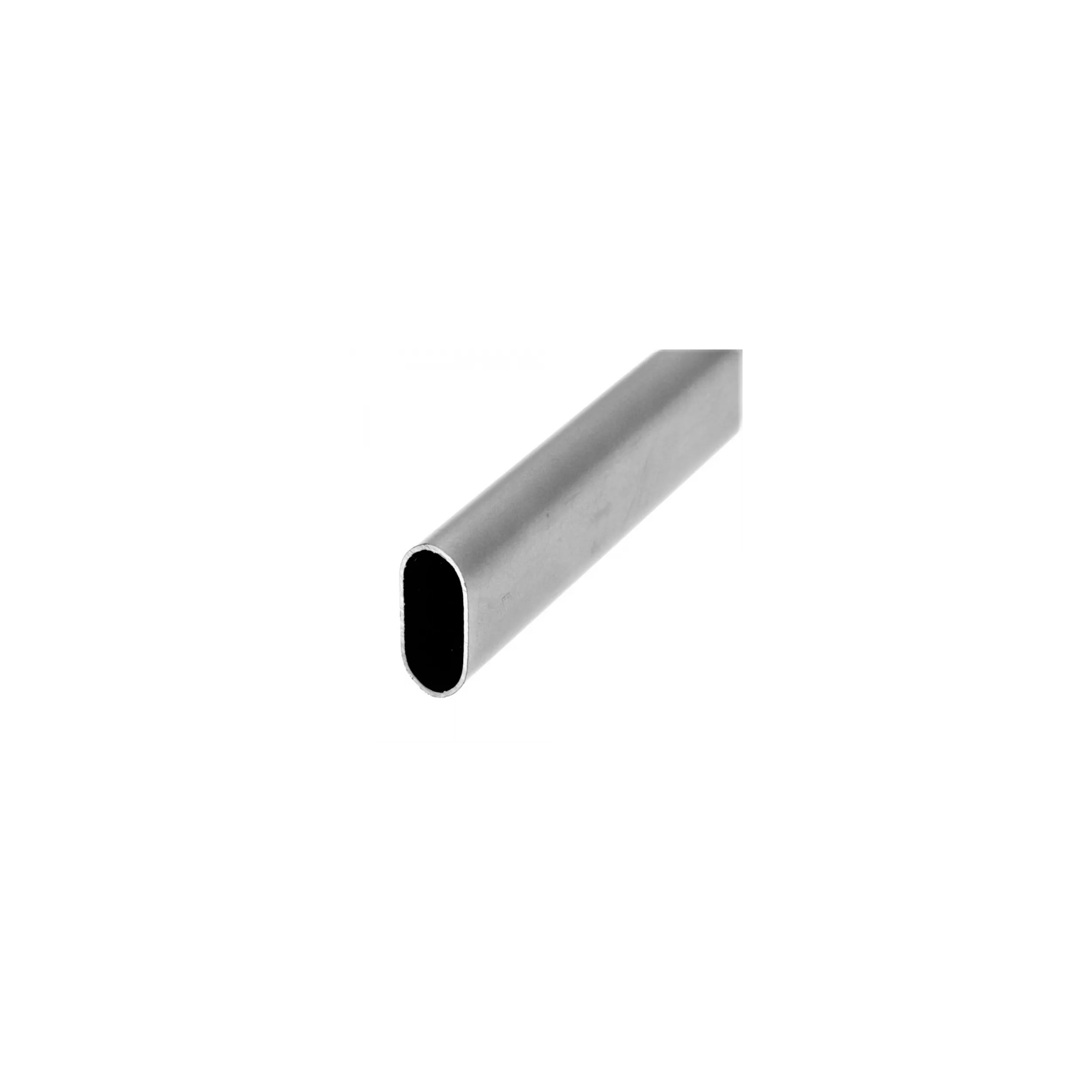 Tube de penderie ovale 30x15mm, 2 mètre, acier chromé