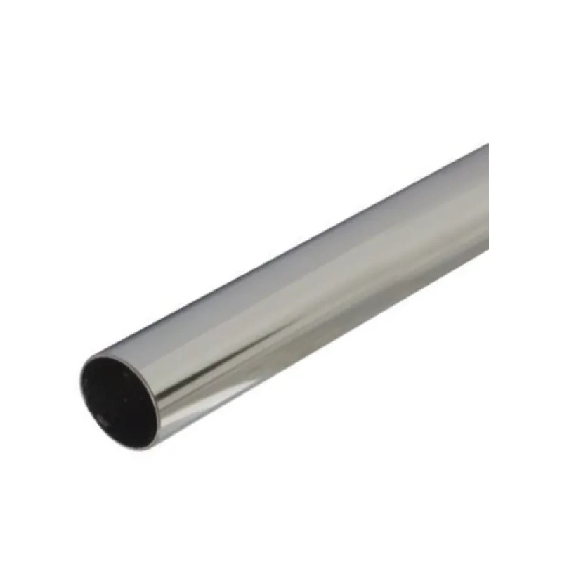 Round hanging tube, diameter 25, 1 meter, chromed steel