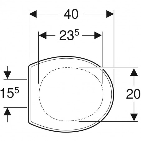 Double flap for BAMBINI child toilet white