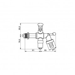 Anti-frost garden faucet