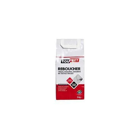 Poudre de rebouchage TOUPRET 5 Kg + 10%