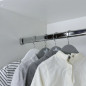 Supports for oval closet tube, with 2 chrome-plated zamak covers