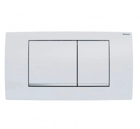  Geberit TWINLINE 30 DT placa de activación de doble volumen, blanco, cromo de alto brillo