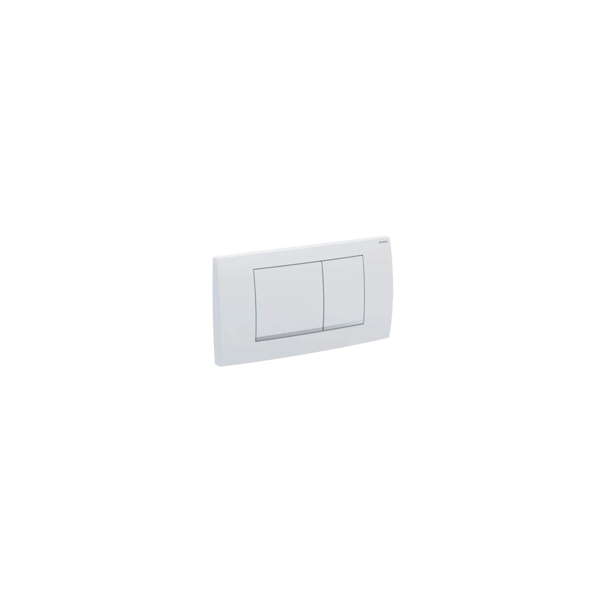  Geberit TWINLINE 30 DT dual-volume trigger plate, white, bright chrome