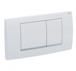  Geberit TWINLINE 30 DT dual-volume trigger plate, white, bright chrome