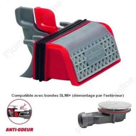 Membrane et filtre pour bonde de receveur de douche SLIM+