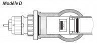 Thermostatic insert TYPE D for Acova, Riello, Ideal Standard